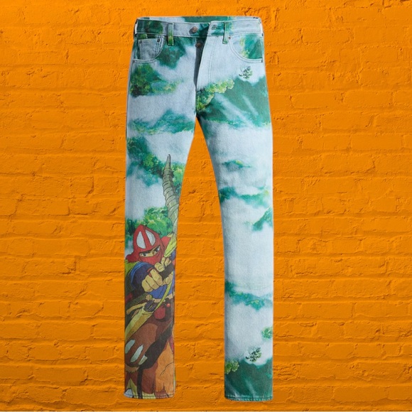 Levi's x Princess Mononoke 501 93’ Jeans Size: 33 Limited Edition Exclusive NWT - Picture 2 of 4